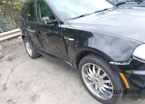 2008 BMW X3 3.0Si из США, поврежденный, VIN WBXPC93438WJ20248